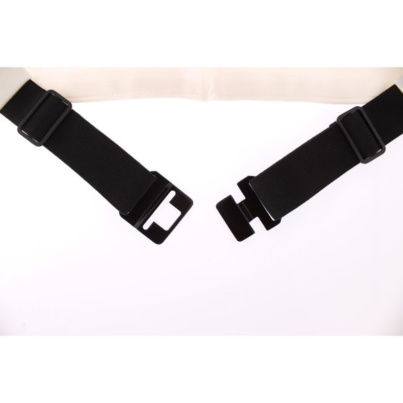 Dolce & Gabbana White Smoking Belt Silk Cummerbund - Picture 6 of 6